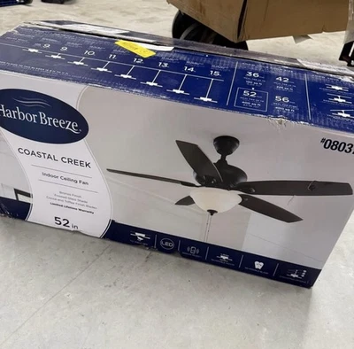 Harbor Breeze Coastal Creek 52-in Bronze Toffee/cocoa Blades Ceiling Fan - Image 1 of 4