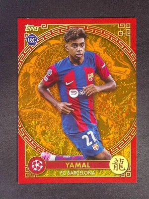 2023-24 Topps Jade UEFA Lamine Yamal #NY-7 RC Chinese New Year Orange /25 - Image 1 of 3