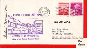 Challenger Airlines First Flight Kemmerer Wyoming - Salt Lake City Utah - 1947 - Picture 1 of 2