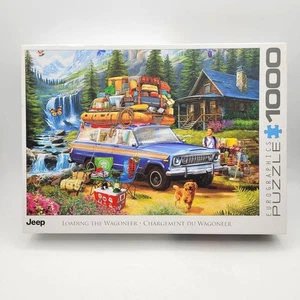 Eurographics Puzzle 1000 Piece Puzzle "Loading the Wagoneer" Jeep COMPLETE - Picture 1 of 12
