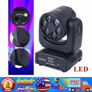 NEW 6 Bee Eyes LED Moving Head Stage Effect Light Party Bar Rotating Beam Light - Picture 1 of 14