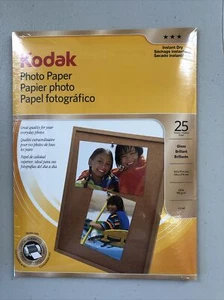KODAK PREMIUM PAPIER FOTOGRAFICZNY POŁYSK 25 ARKUSZY 8 1/2 x 11 Canon Epson Dell HP 48 lb - Zdjęcie 1 z 2