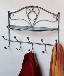 Wandgarderobe Vintage Garderobe Wand 20122 38 cm Kleiderhaken Wandregal Haken - Bild 1 von 7