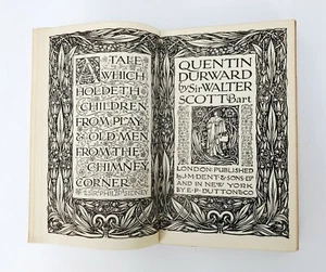 Quentin Durward von Sir Walter Scott (1910) Hardcover - London J.M. Dent & Sons - Bild 1 von 11