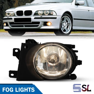 Para BMW 525i 530i 540i 2001-2003 Luces antiniebla con lente clara Lámparas de parachoques con bombilla izquierda Foto 1 de 4
