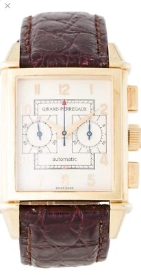 GIRARD PERREGAUX Hombre Oro Amarillo 18K 30mm Cronógrafo Vintage 1999 $17500 Foto 1 de 4