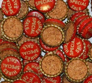 Soda Pop Flaschenverschlüsse Menge 12 MIRES Root Beer SONDERVERKAUF Korken New Old Stock - Bild 1 von 2