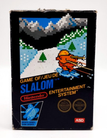Slalom Nintendo NES Black Box Hangtab 5 Screw ASD