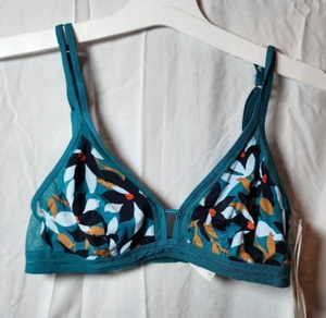 New Lively Women's Multicolor Wireless Semi Sheer Bra Adjustable Straps Size S - Picture 1 of 5