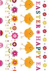 Happy Easter gift wrap wrapping paper + tags girls boys flowers cute chicks eggs