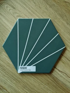 Sechseckige Designfliesen in Zementoptik 20x23 cm petrol, ca. 20 m² - Bild 1 von 4