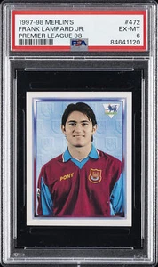 1997 MERLIN'S PREMIER LEAGUE 98 #472 FRANK LAMPARD JR. PSA 6 - Picture 1 of 2