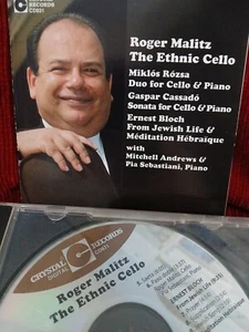 The Ethnic Cello-Roger Malitz CD w/Piano-Andrews/Sebastiani/Bloch/Cassado/Rozsa - Picture 1 of 5