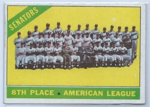 Tarjeta de colección 1966 Topps Washington Senators Team #194 - Imagen 1 de 1