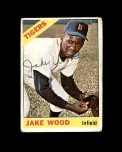 Autografo firmato Jake Wood 1966 Topps Detroit Tigers - Foto 1 di 2