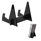 (Black)Book Display Stand Acrylic Stable Bookcase For Cooking For Living Room