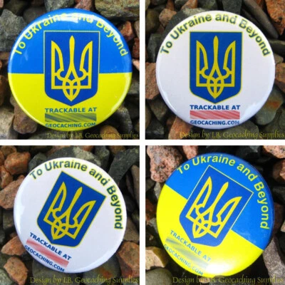 To Ukraine & Beyond - Geocaching Trackable for Release in Canada (Design Choice) - Bild 1 von 2