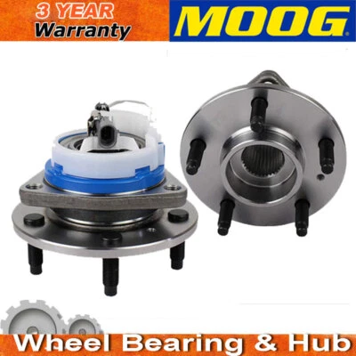 Buje y cojinete de rueda MOOG de 2 piezas para Chevy Century Cadillac Deville Grand Prix 97-01 Foto 1 de 4