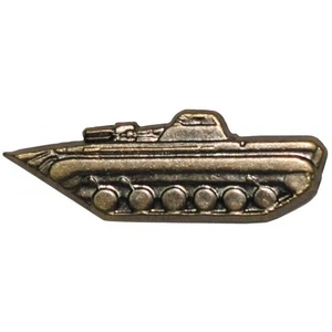 CZECHOSLOVAKIAN ARMY BRASS EMBLEM MECHANIZED TROOPS BADGE TANK INSIGNIA - Picture 1 of 2