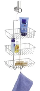 Wenko Duschregal Badregal Hängeregal Duschablage 3 Ablagen chromstahl - Bild 1 von 5