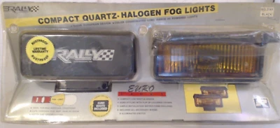 Vtg Pair 1988 Rally Quartz Halogen Fog Lights HOT ROD Euro Sport Driver Pair - Image 1 of 4