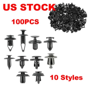 Clips de sujeción remache tornillo guardabarros parachoques 100 un. para Toyota Camry Corolla RAV4 - Imagen 1 de 12