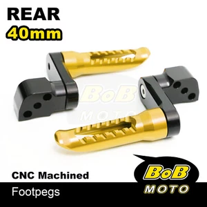 Billet BOB Rear Foot Pegs 4cm Adjustable For Suzuki GSX 600 F Katana 88-08 06 07 - Foto 1 di 15