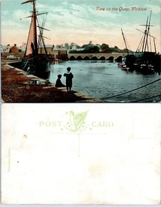 View of the Quay Wicklow, Ireland Vintage PC - Bild 1 von 1