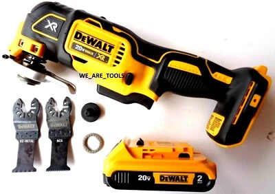 Multiferramenta oscilante sem fio Dewalt DCS356 20V, (1) bateria DCB203, 2) lâminas - Imagem 1 de 4