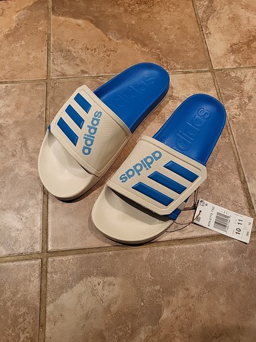 Scivoli unisex ADIDAS adilette con velkro TAGLIA UOMO 10 WMN 11 NUOVI SENZA SCATOLA