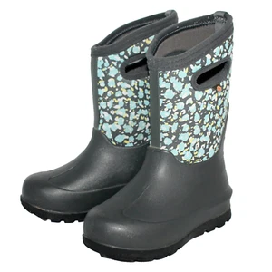 BOGS Kids Neo Classic Animal Boot Size 13 Dark Gray Multi WP Insulated 72872-074 - Picture 1 of 7