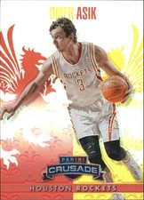 2013-14 Panini Crusade Insert Red Rockets Basketball Card #80 Omer Asik/349