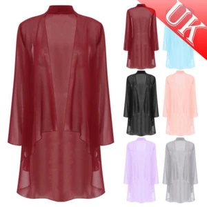 UK Women's Cardigan Guest Top Wedding Jackets Elegant Outerwear Formal Cover Up - Picture 1 of 68