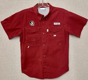 Columbia PFG Florida State University Seminoles Logo Shirt Youth Size L Vented - Picture 1 of 5