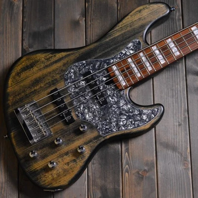 MAYONES Jabba HF5 / Trans Antique Black Stain Used Electric Bass - Image 1 of 4