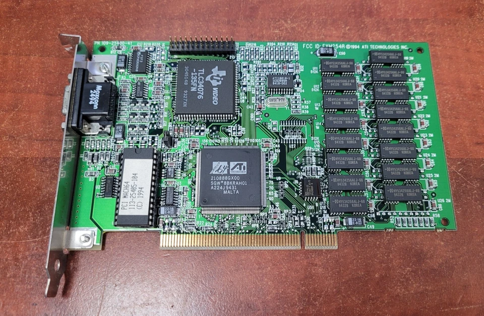 Vintage ATI mach64 PCI Graphics Card 2MB DRAM - Image 1 of 4
