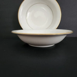 Juego de 2 cuencos de sopa Tulane by Noritake 7 1/2" cupé 7562 adornos dorados - Imagen 1 de 8
