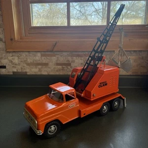 Vintage 1963-64 Tonka Mobile Clam Crane Truck Pressed Steel Very Nice!! - Picture 1 of 10