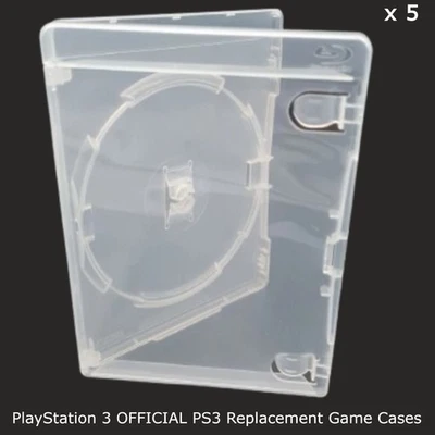 TTL MEDIA 5 x Fundas de Repuesto para Juego PlayStation 3 Oficial PS3 Nuevas Fundas Premium
