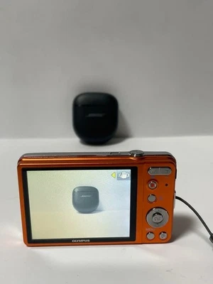 Olympus VG 145 Orange Compact Digital Camera 14MP 5x Zoom Tested - Image 1 of 4