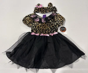Vintage The Children's Place Leopard Katze Kostüm Kleid mit Stirnband Größe XXS 2/3 - Bild 1 von 24