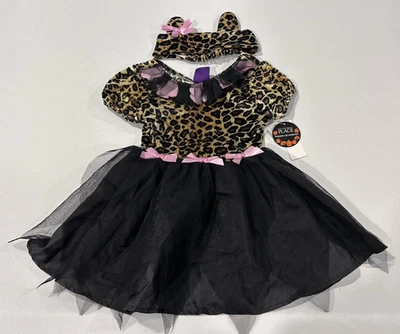 De Colección Vestido Disfraz Gato Leopardo The Children's Place con Diadema Talla XXS 2/3 Foto 1 de 4