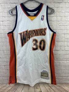 Maglia Steph Curry Golden State Warriors Mitchell & Ness Swingman bianca taglia M - Foto 1 di 11