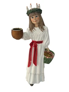 10" St. Lucia Figur CANDY DESIGN of Norway inspiriert von Carl Larsson selten - Bild 1 von 7