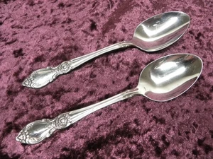 PLANTATION 2 Teaspoons Oneida Community Stainless Betty Crocker USA - Picture 1 of 3