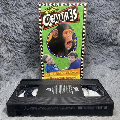 Kratts Creatures Checkin Out Chimps, Babooning Around VHS Tape 1997 Zooboomafoo - Image 1 of 4