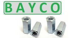 ZINC PLATED ALL THREAD CONNECTORS BZP M6, M8, M10, M12, M16, AND M20. IN STOCK.