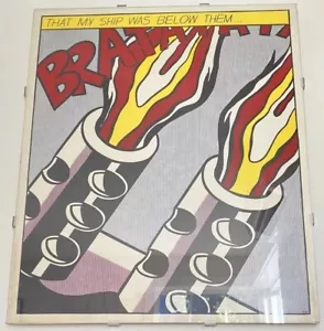 "As I Opened Fire" “Pop Art Offset Print Roy Lictenstein 1966 Museum ed - Picture 1 of 10