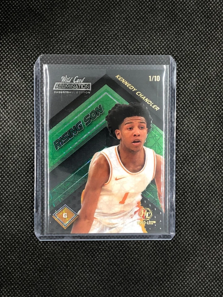 RARE! KENNEDY CHANDLER - 2021-22 WILD CARD ALUMINATION RISING SON #'d/10 ROOKIE - Image 1 of 4