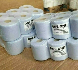 18 x Cleaning Blue Roll 2Ply Kitchen Roll Centerfeed - Picture 1 of 3